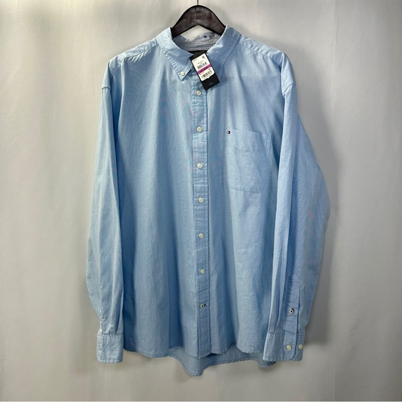 Tommy Hilfiger Other - NWT Men's XXL Shirt Button Down Long Sleeve Blue Tommy Hilfiger